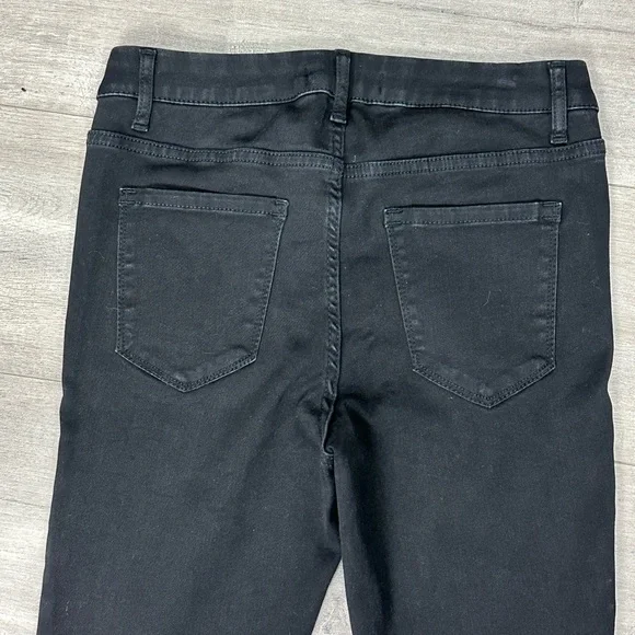 Women's Simply Vera Wang 2 XS Ankle Jeans Denim Black Skinny Stretch Slender - Picture 7 of 9